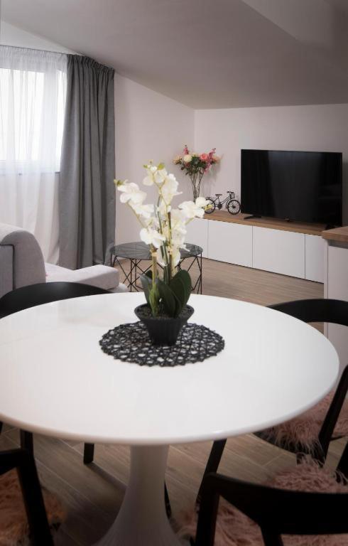 Villa J&J Apartments Residence With Swimming Pool Podstrana Bagian luar foto